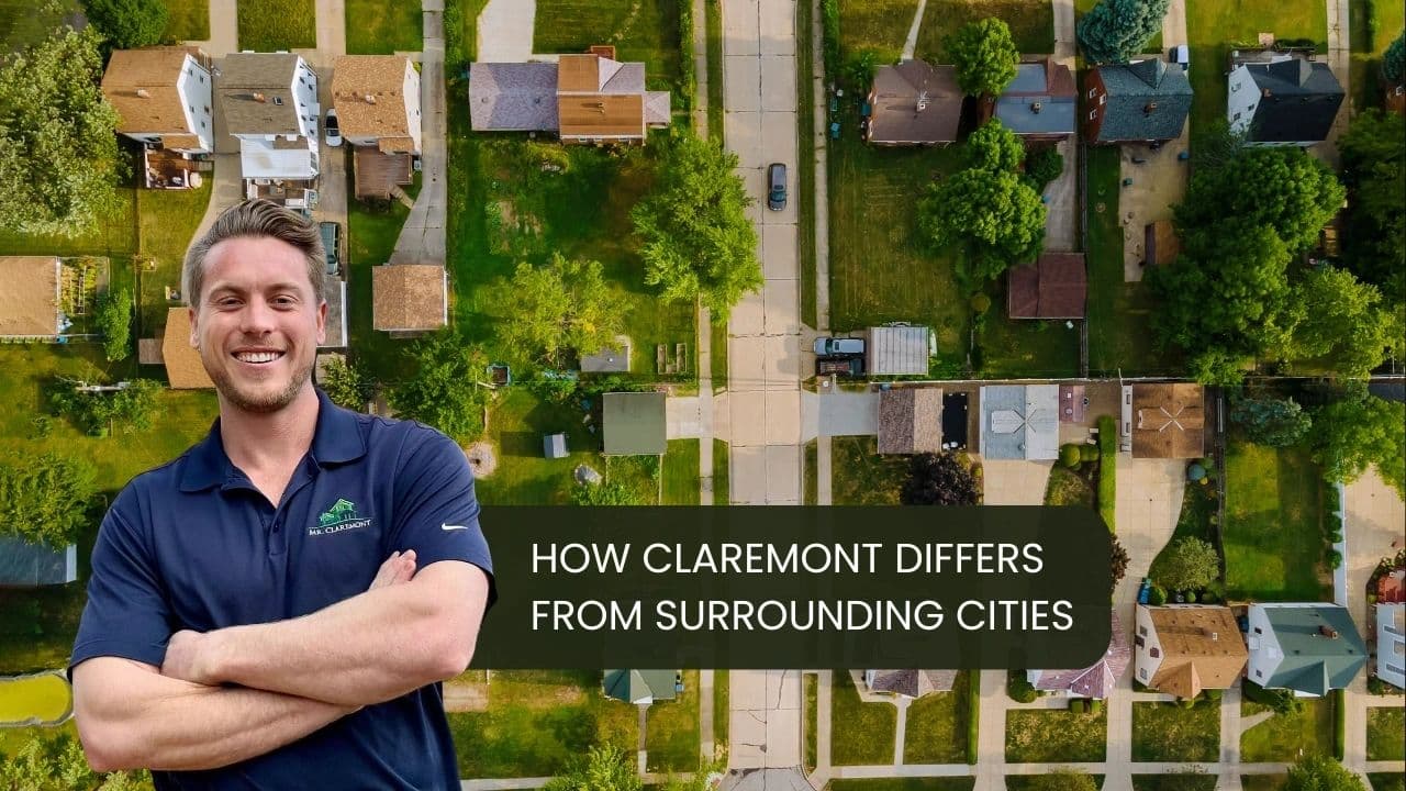 how Claremont differs from surrounding cities