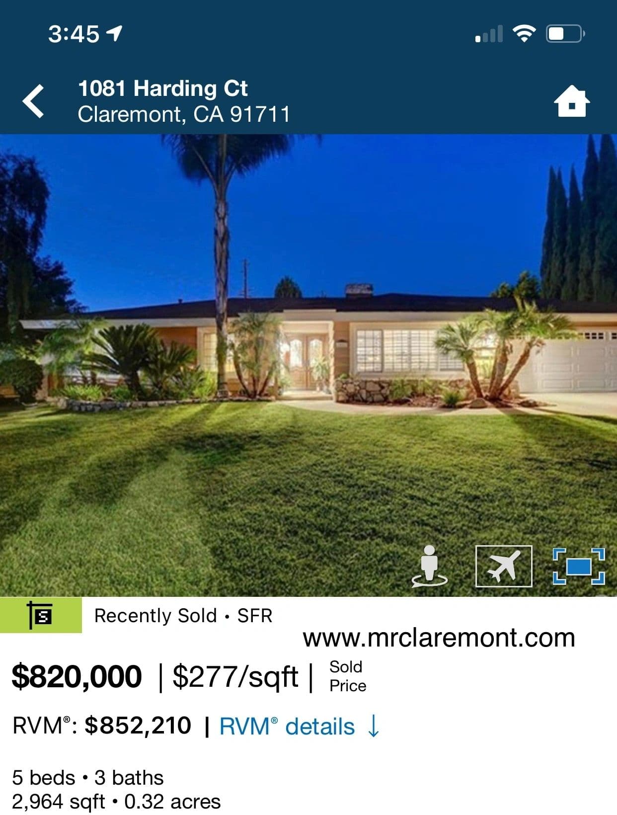 Sold by Mr. Claremont