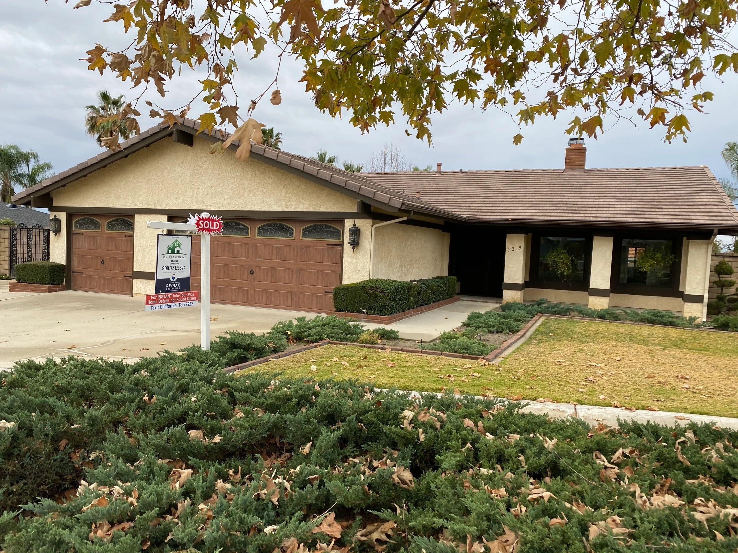 North claremont home sold by Mr. Claremont.