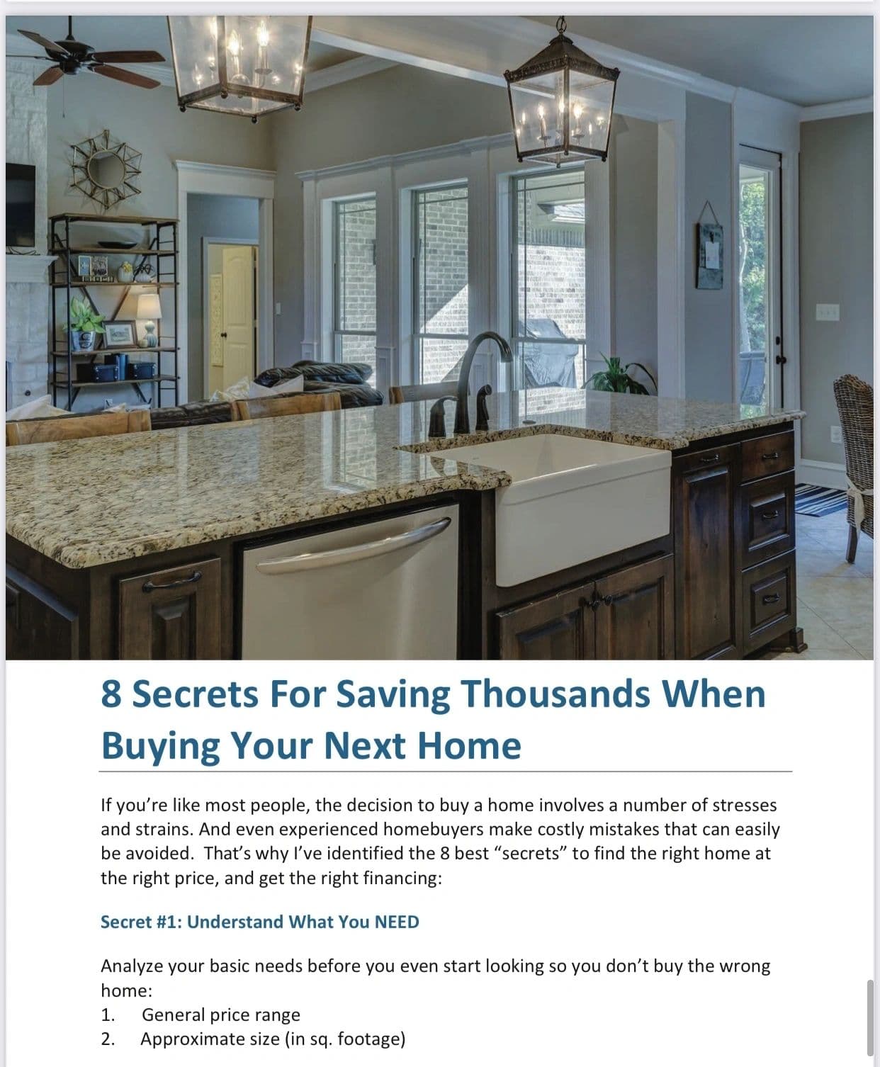 Learn the Realestate industries best kept secrets!