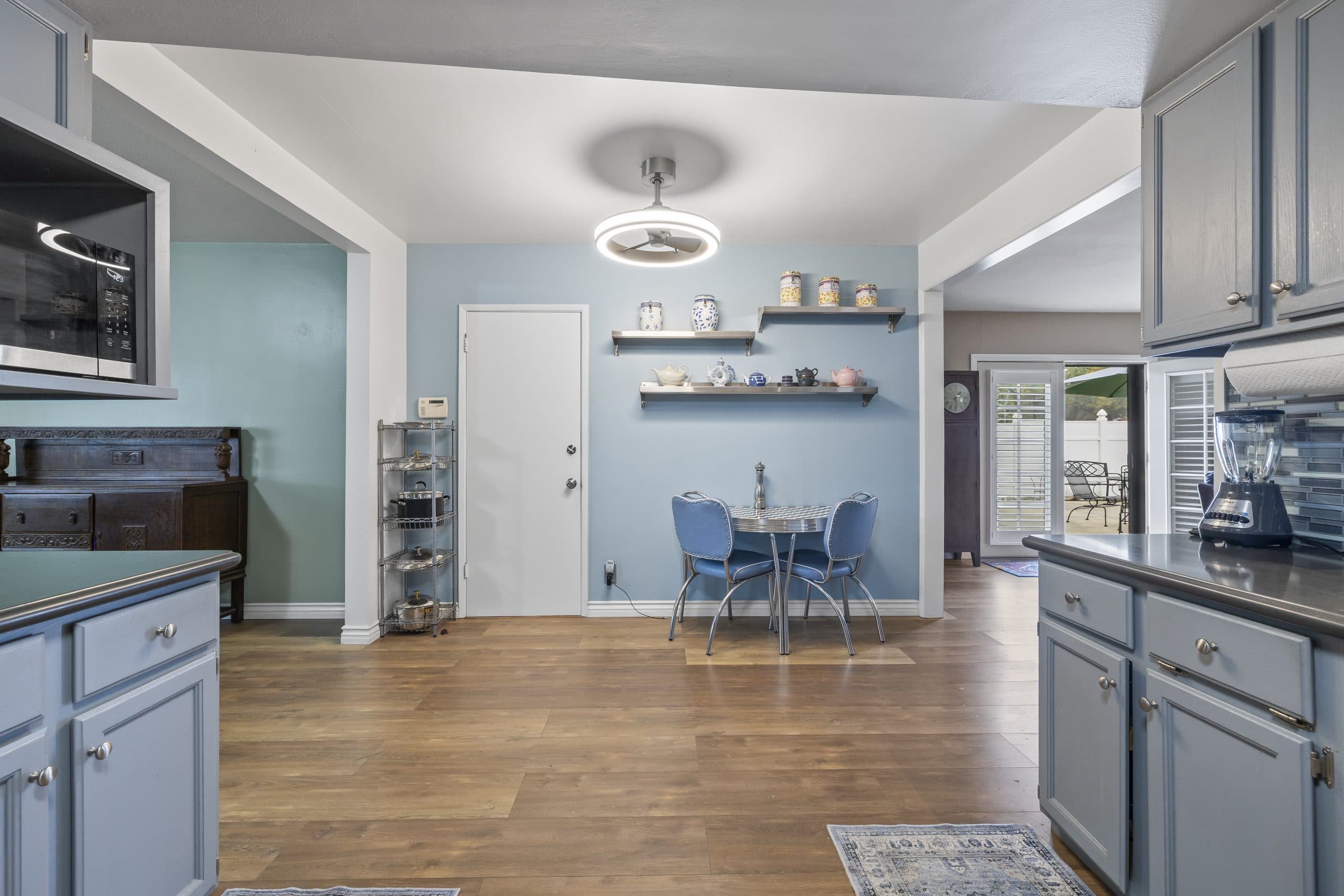 Claremont kitchen with a breakfast nook for two by the window