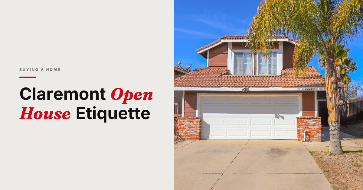 A sunlit suburban house with a garage and palm trees in the driveway.
