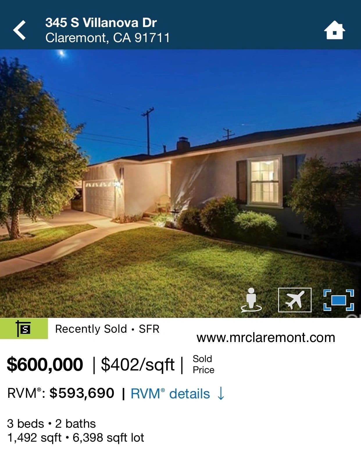 Sold by Mr. Claremont