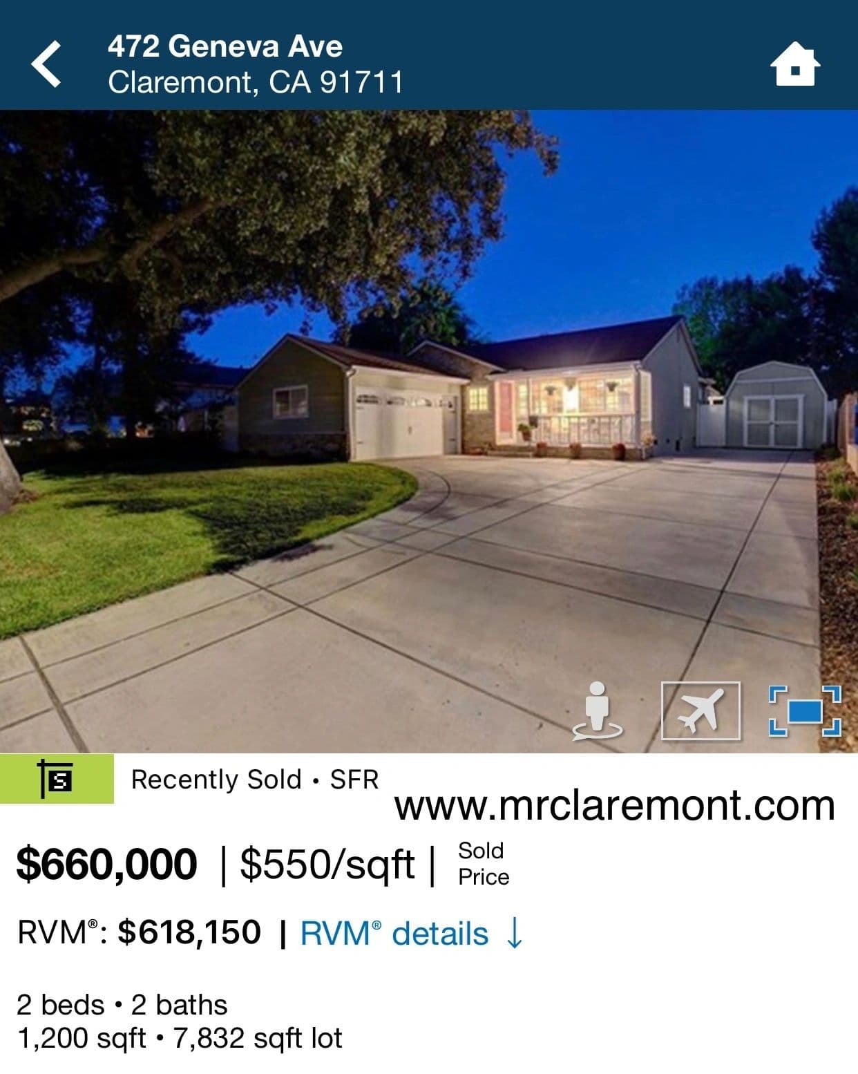 Sold by Mr. Claremont