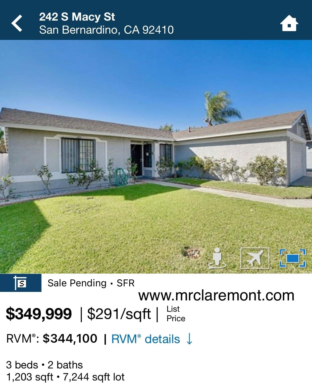 Sold by mr. Claremont all cash insta